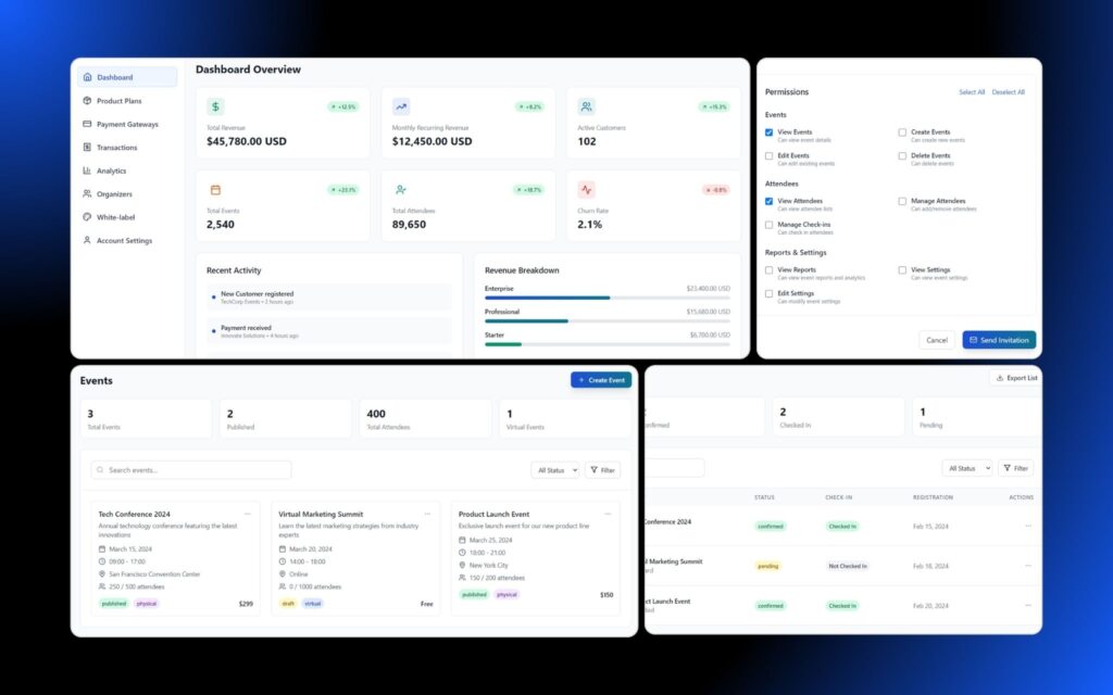 Younivent Event Management white-label SaaS-ready